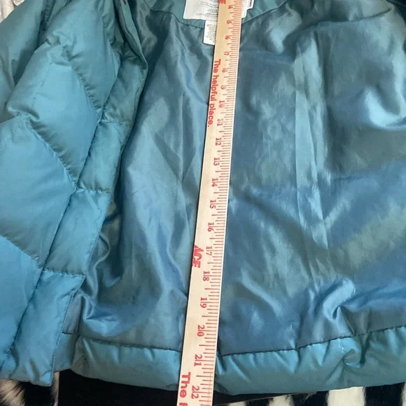 Eddie Bauer EB700 Sz SP Emerald Green Goose Down Puffer Woman’s Jacket - Picture 7 of 11